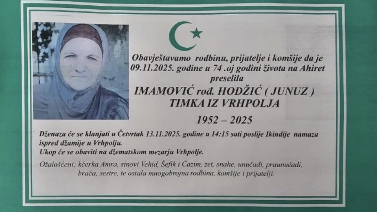 Imamović rođ. Hodžić (Junuz) Timka 