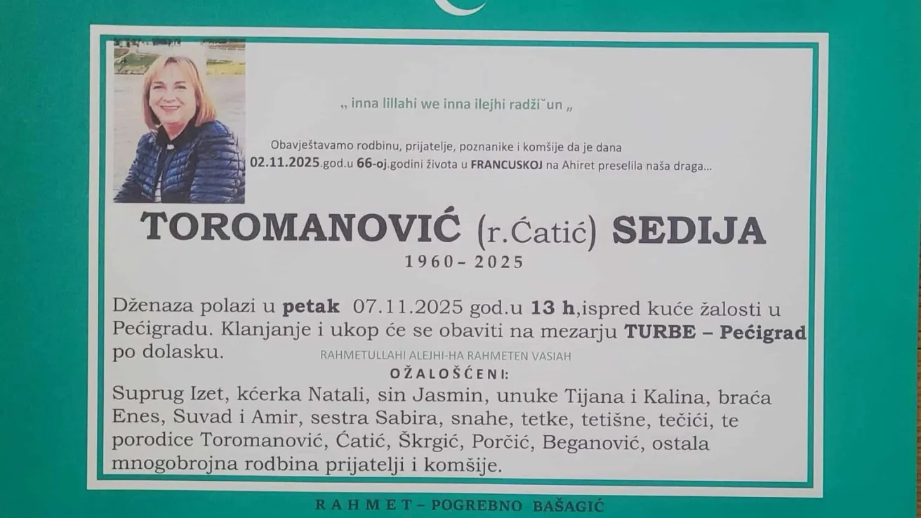 Toromanović (r. Ćatić) Sedija