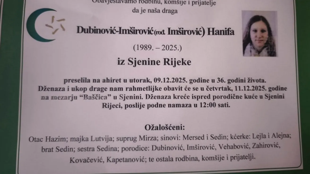 Dubinović-Imširović (rođ. Imširović) Hanifa