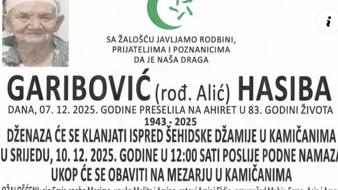 Garibović (rođ. Alić) Hasiba
