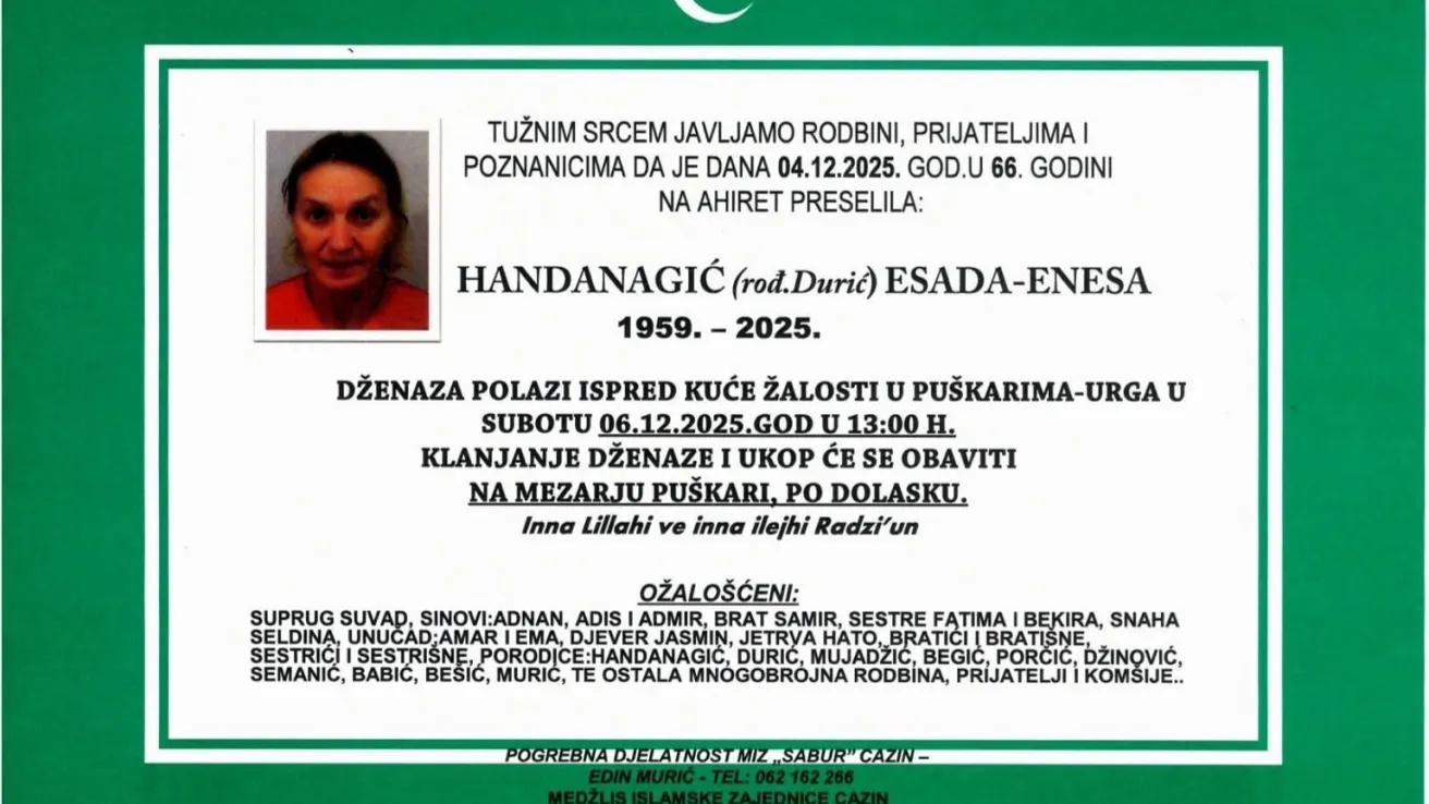 Handanagić (rođ. Đurić) Esada–Enesa