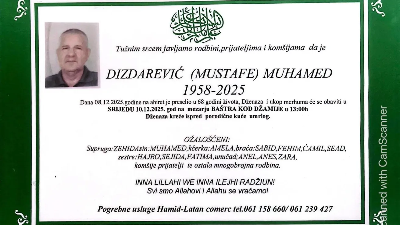 Dizdarević (Mustafe) Muhamed