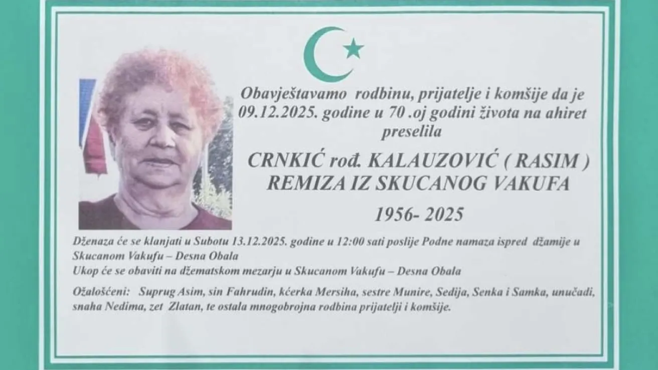 Crnkić, rođ. Kalauzović (Rasim) Remiza