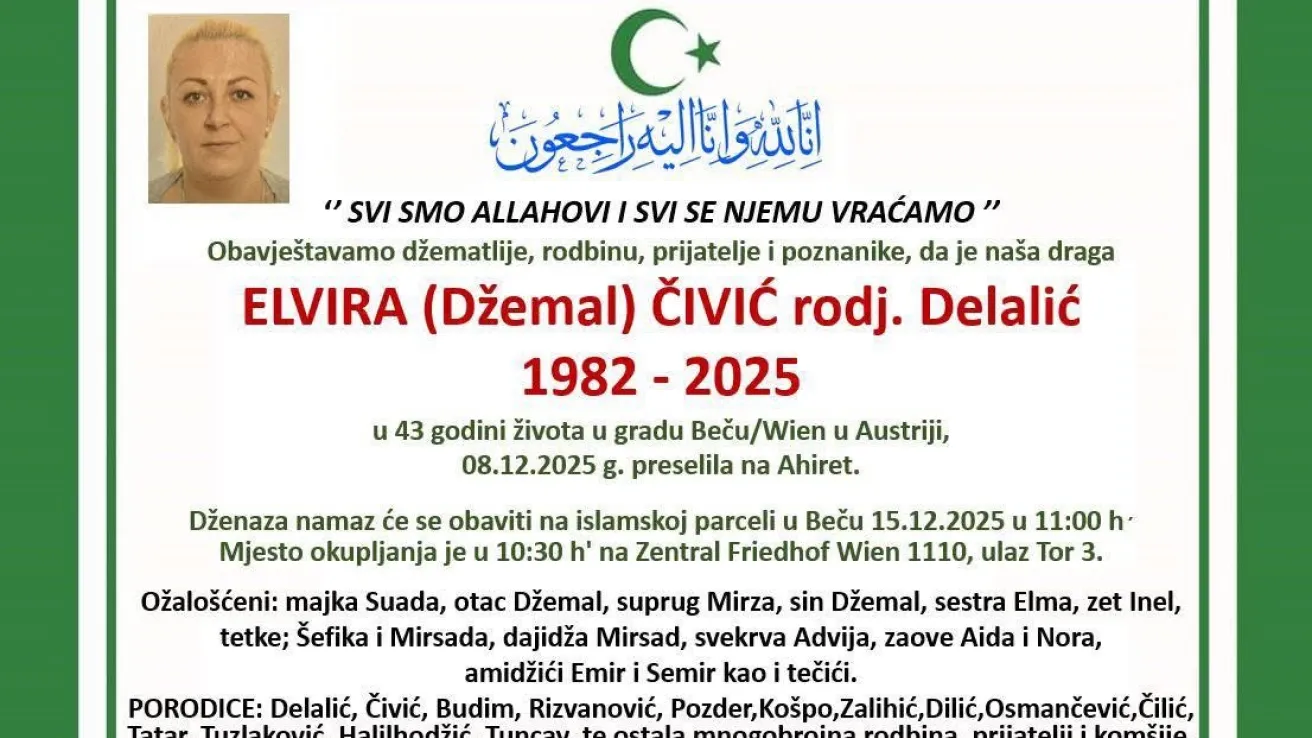 Elvira (Džemal) Čivić, rođ. Delalić