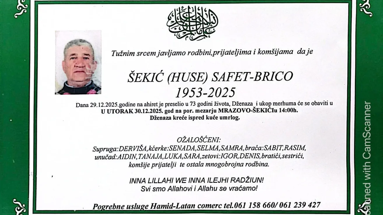 &Scaron;ekić (Huse) Safet &ndash; Brico