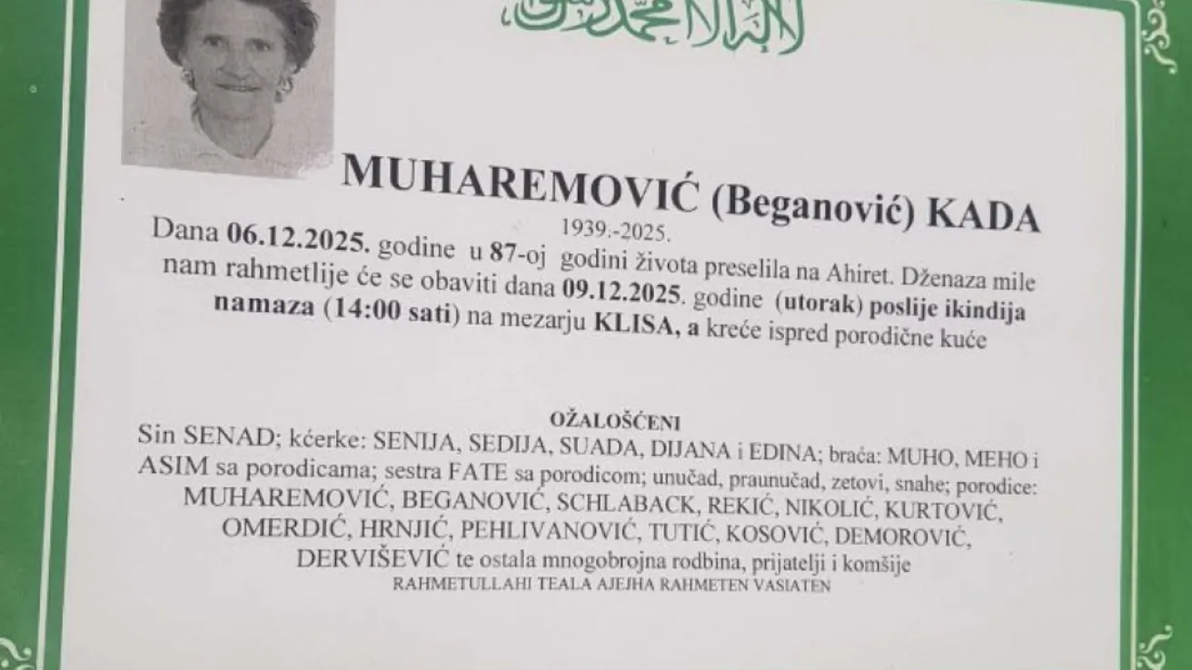 Muharemović (Beganović) Kada
