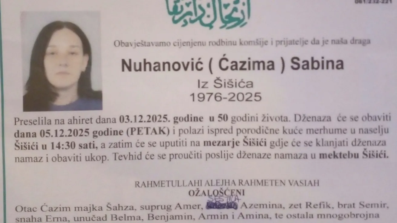 Nuhanović (Čazima) Sabina