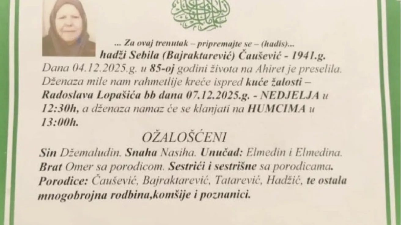 hadži Sebila (Bajraktarević) Ćaušević
