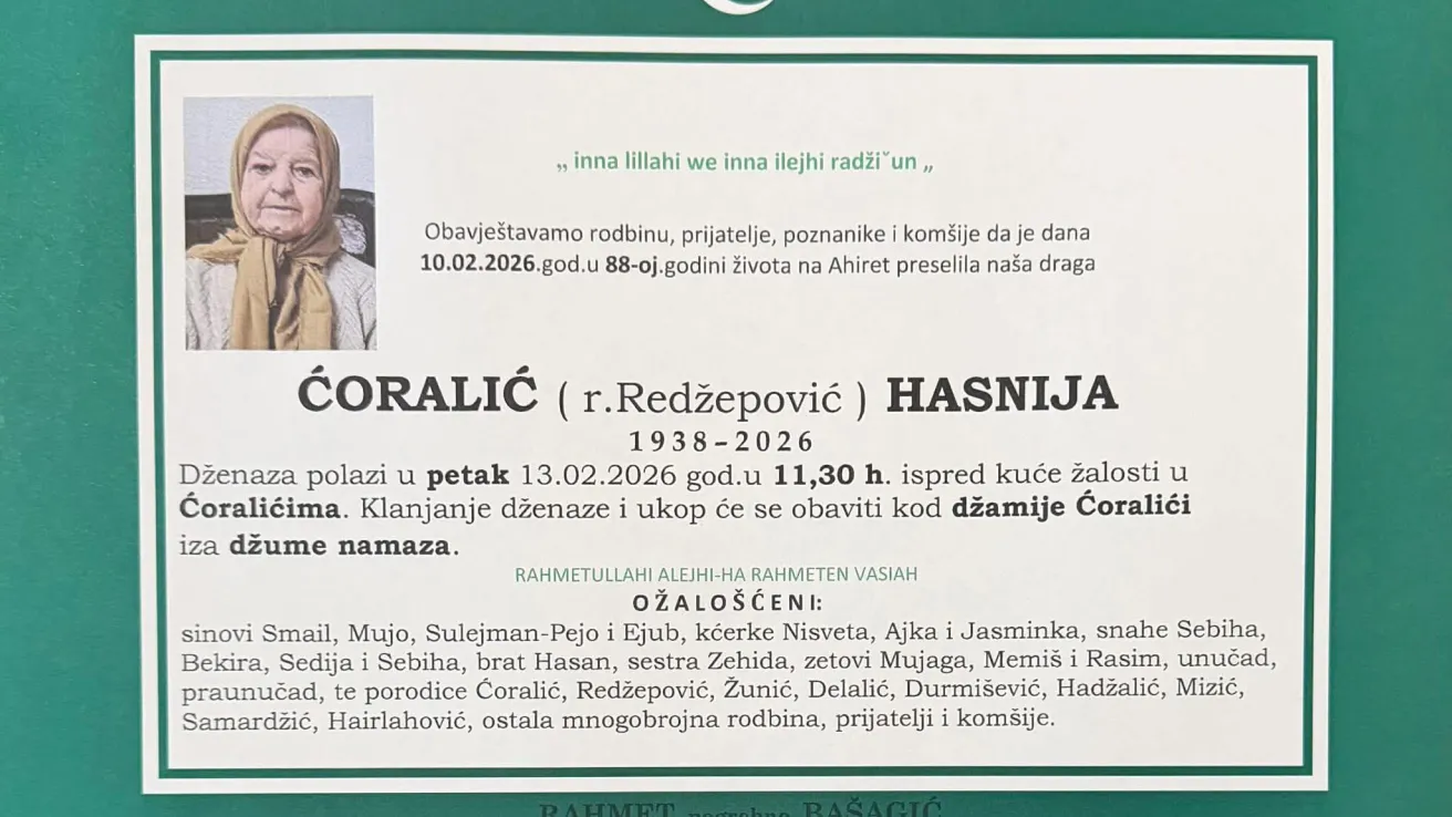 Ćoralić (r. Redžepović) Hasnija