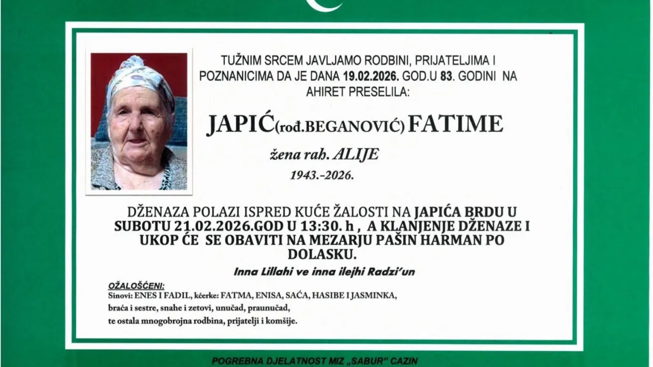 Japić (rođ. Beganović) Fatime