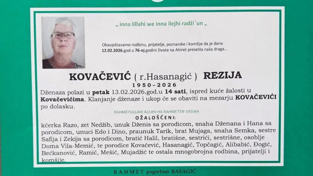 Kovačević (r. Hasanagić) Rezija