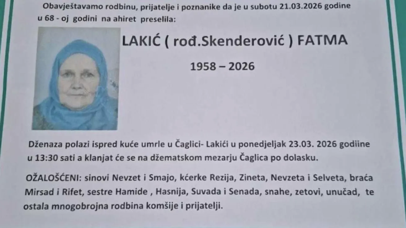 Lakić (rođ. Skenderović) Fatma