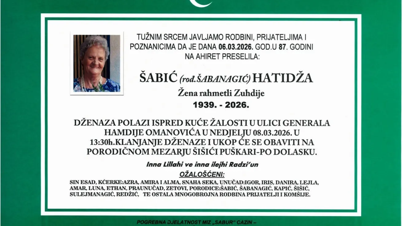 &Scaron;abić (rođ. &Scaron;abanagić) Hatidja