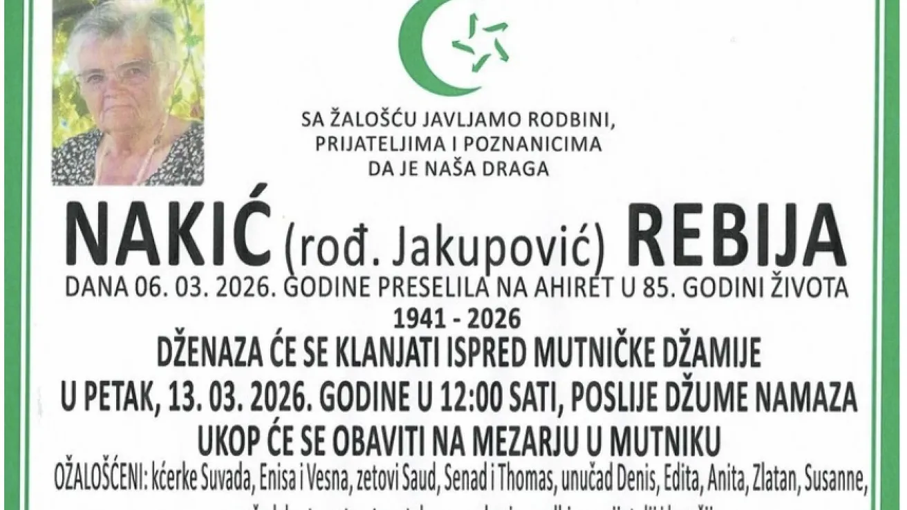 Nakić (rođ. Jakupović) Rebiја