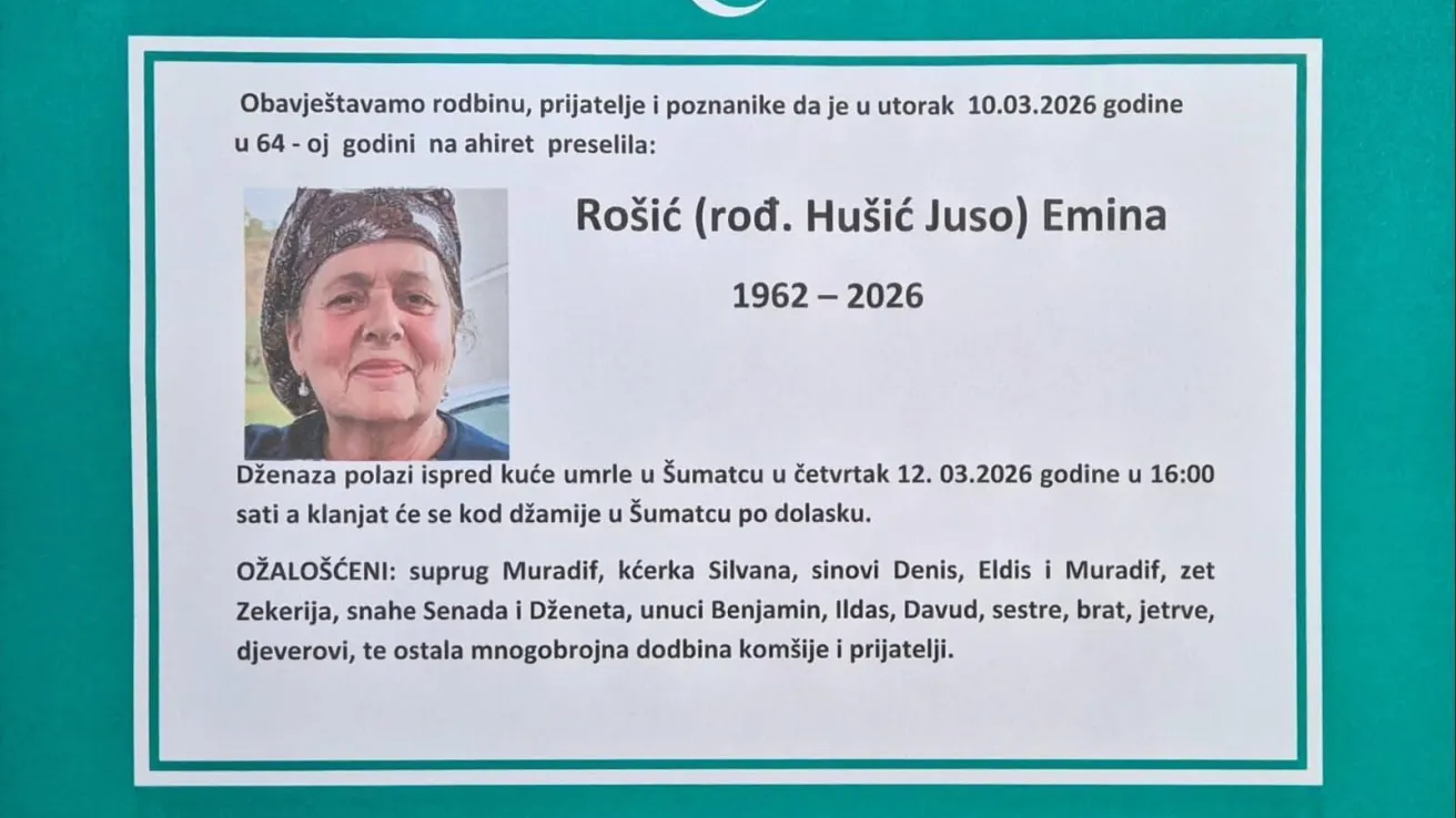 Ro&scaron;ić (rođ. Hu&scaron;ić Juso) Emina