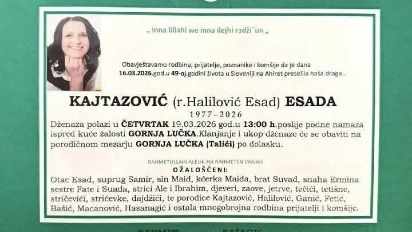Kajtazović (rođ. Halilović Esad) Esada