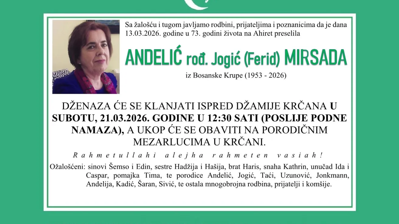 Anđelić rođ. Jogić (Ferid) Mirsada