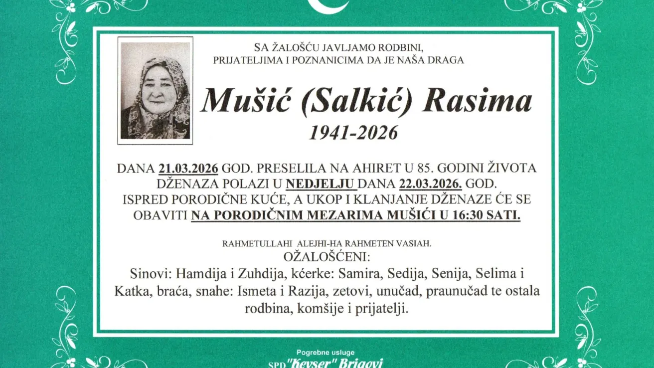 Mu&scaron;ić (Salkić) Rasima