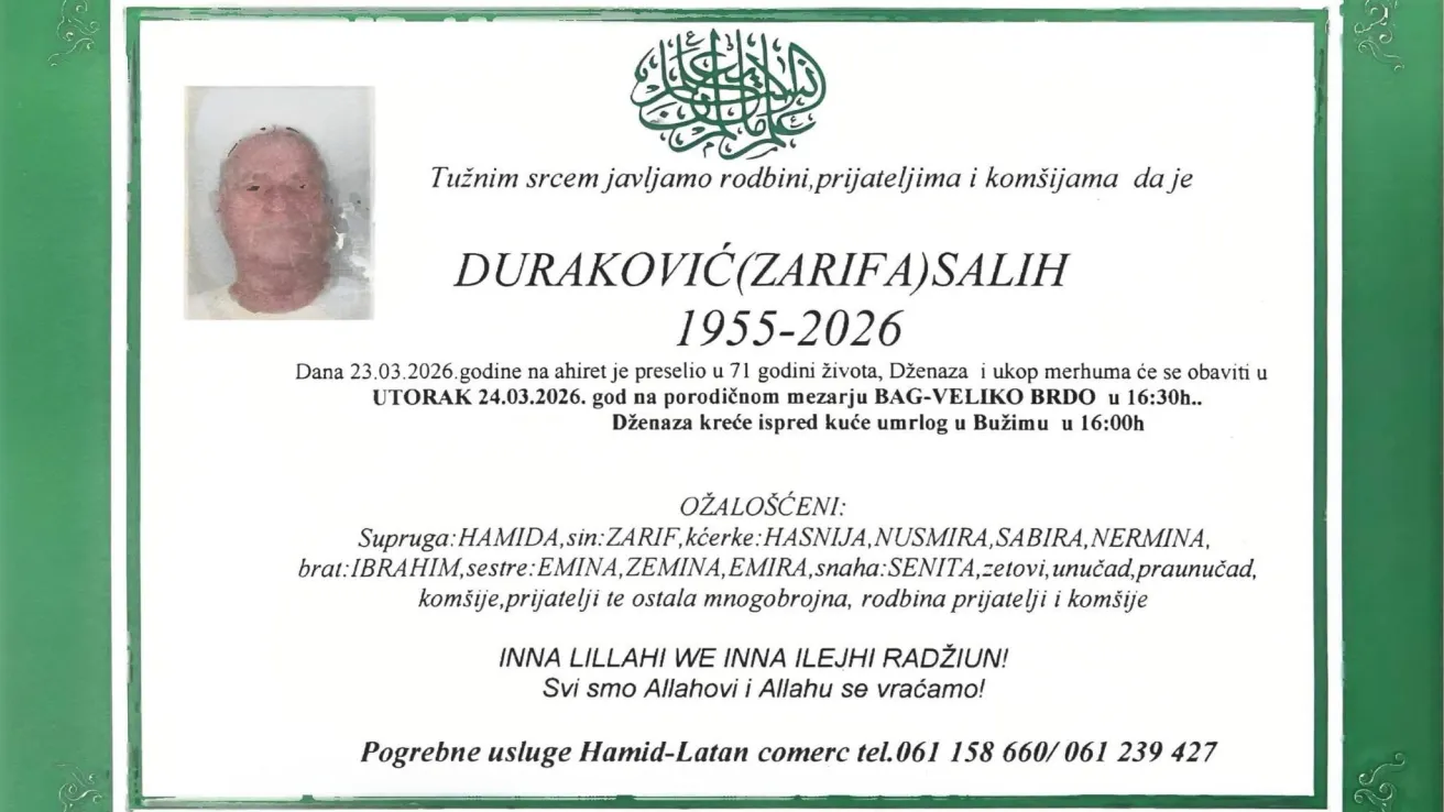 Duraković (Zarifa) Salih