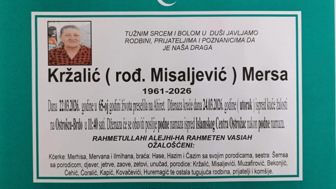 Kržalić (rođ. Misaljević) Mersa