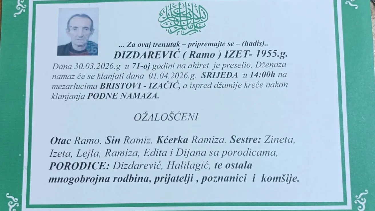 Dizdarević (Ramo) Izet 
