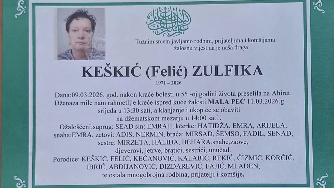 Ke&scaron;kić (Felić) Zulfika