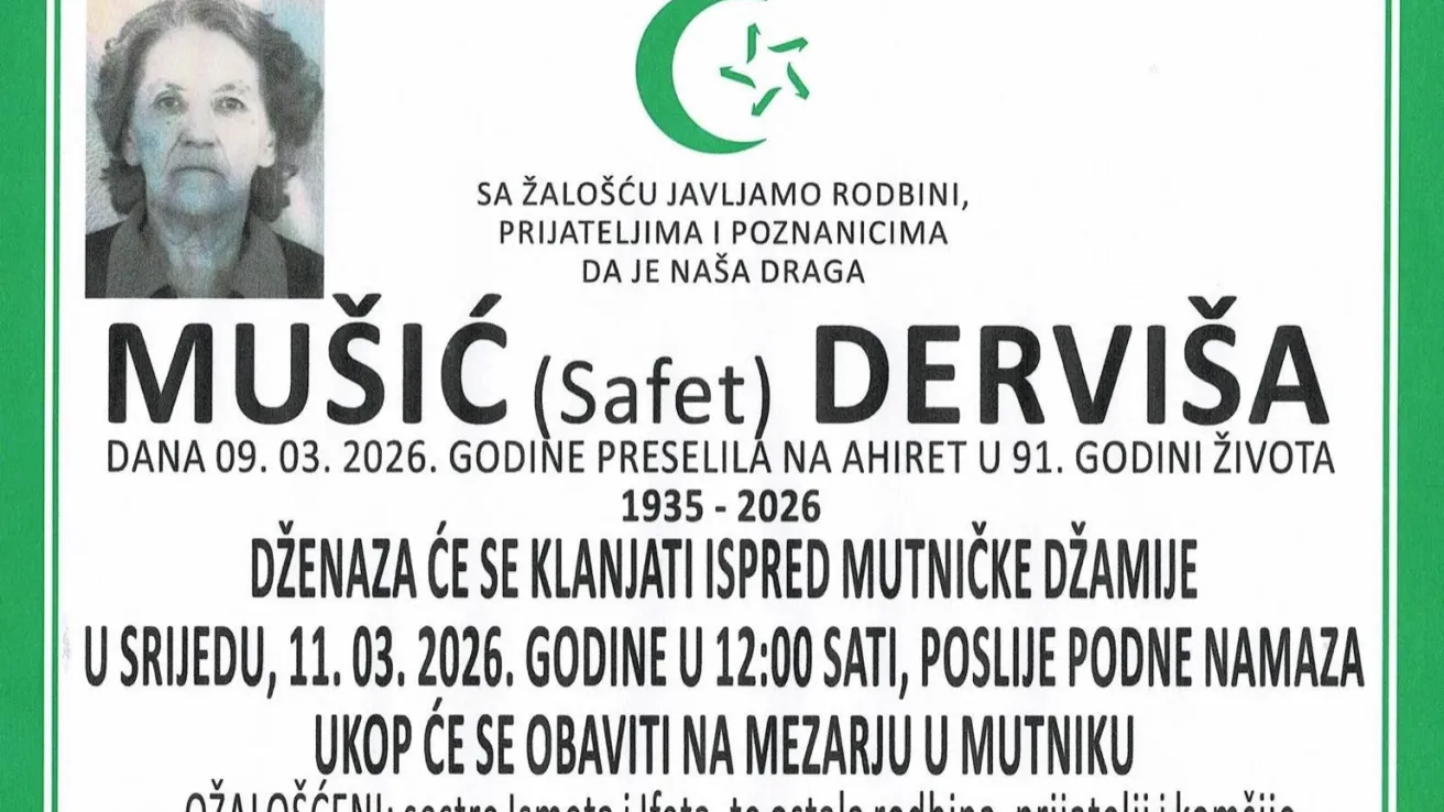 Mu&scaron;ić (Safet) Dervi&scaron;a