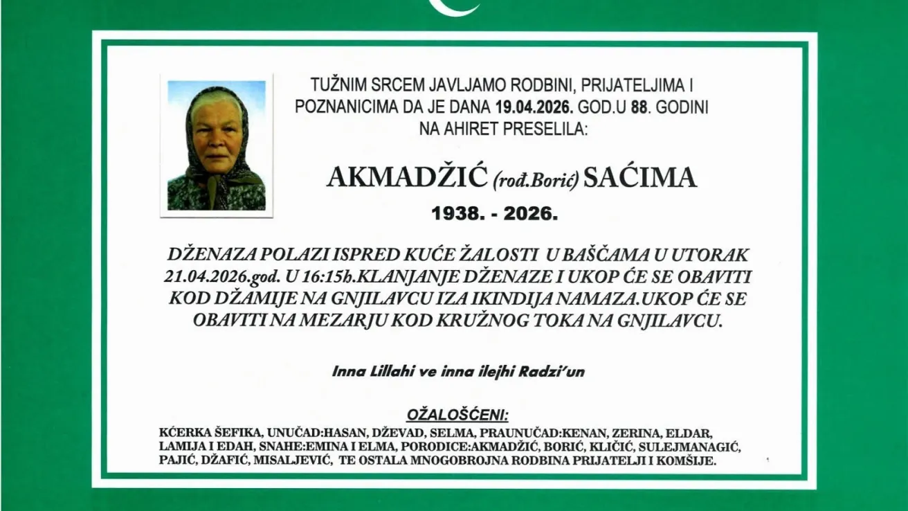 Akmadžić (rođ. Borić) Saćima