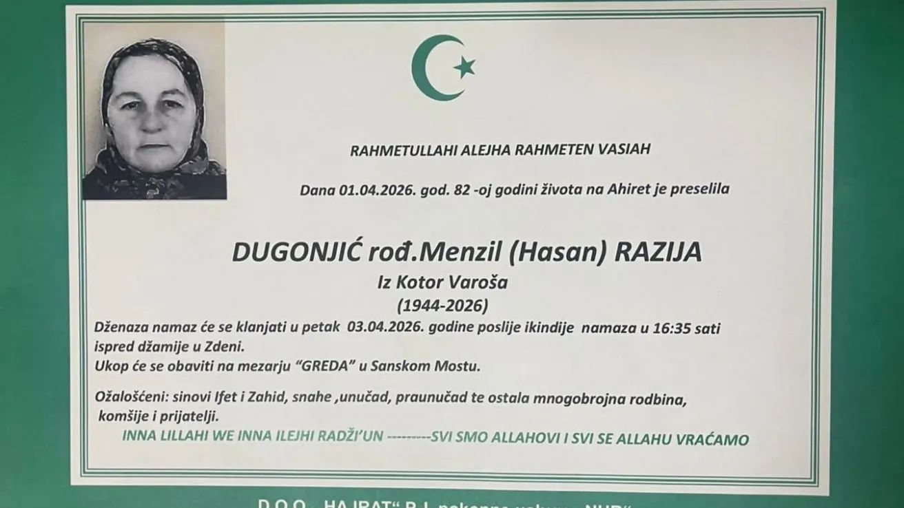 Dugonjić, rođ. Menzil (Hasan) Razija