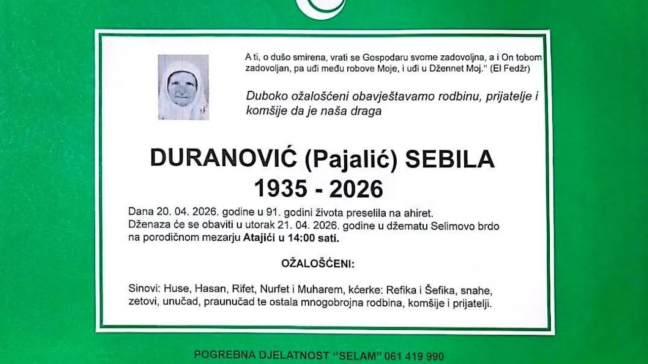 Duranović (Pajalić) Sebila