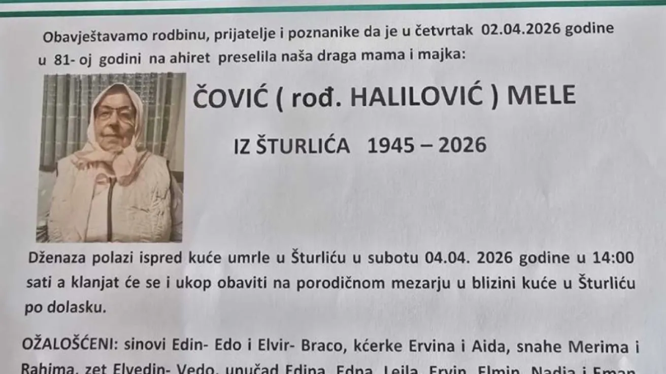 Čović (rođ. Halilović) Mele