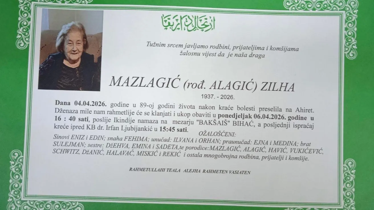 Mazlagić (rođ. Alagić) Zilha