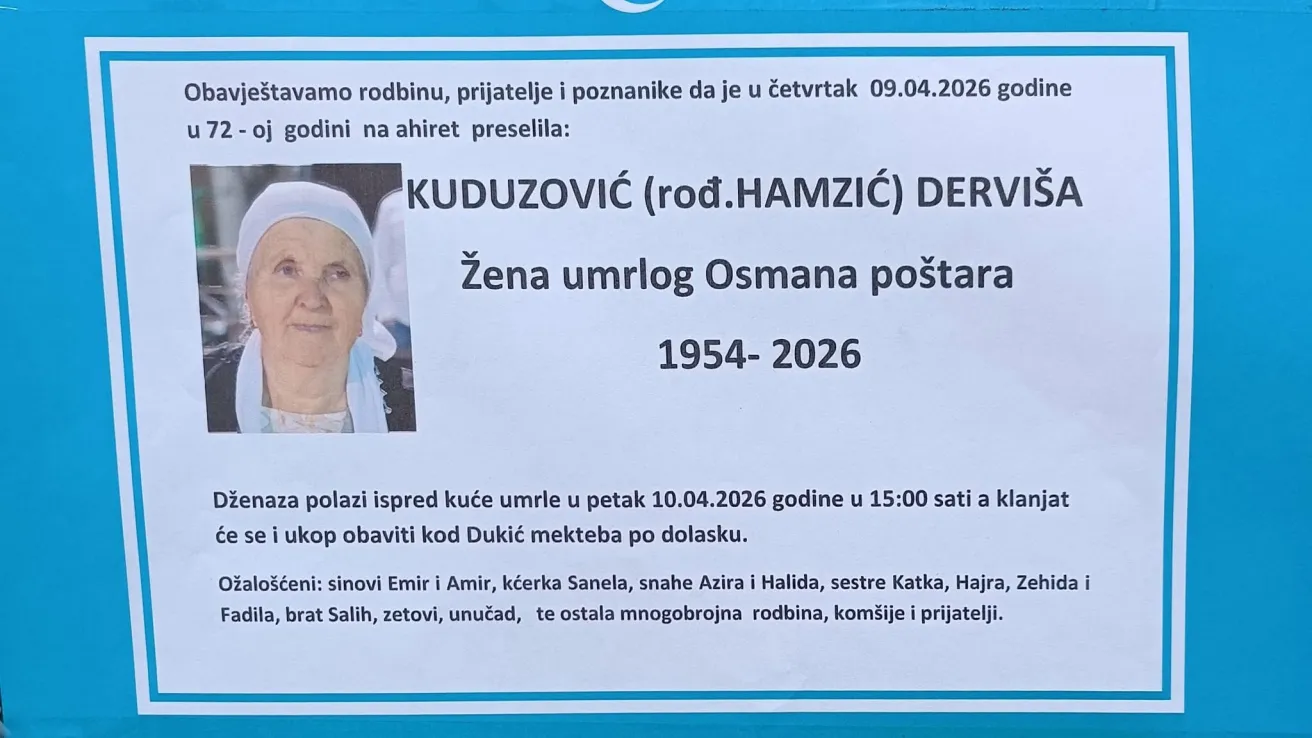 Kuduzović (rođ. Hamzić) Dervi&scaron;a