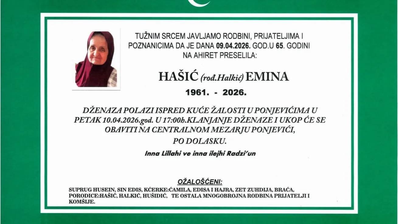 Ha&scaron;ić (rođ. Halkić) Emina
