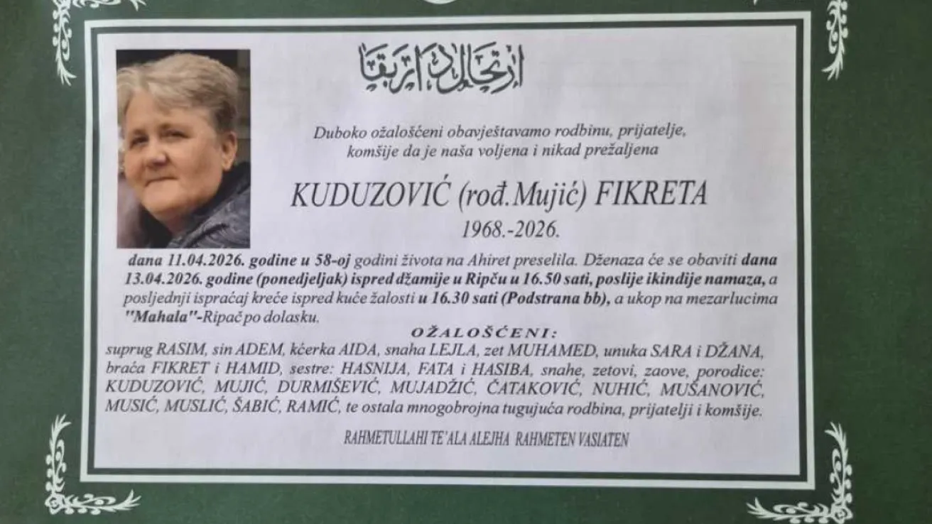 Kuduzović (rođ. Mujić) Fikreta