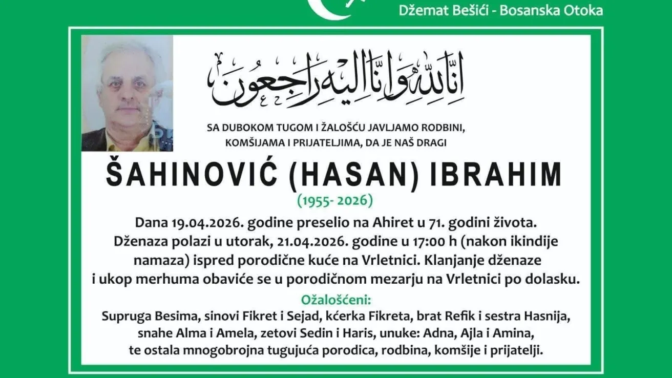&Scaron;ahinović (Hasan) Ibrahim