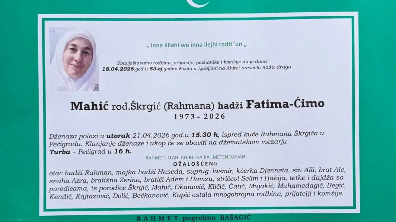 Mahić rođ. &Scaron;krgić (Rahmana) hadži 