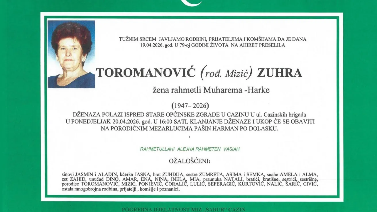 Toromanović (rođ. Mizić) Zuhra