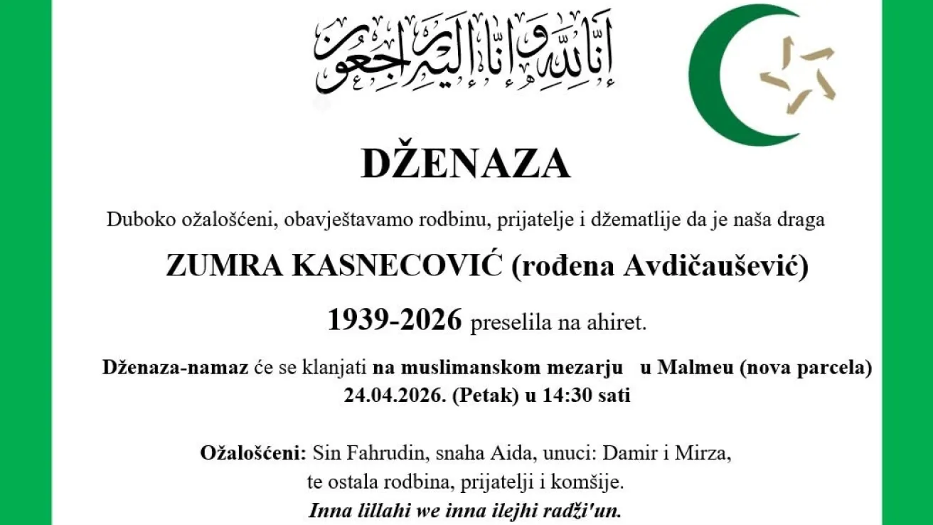 Zumra Kasnecović (rođena Avdičau&scaron;ević)