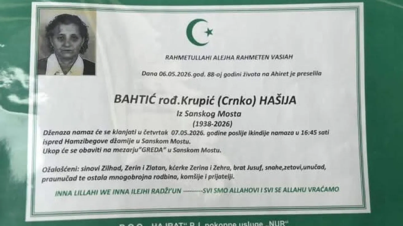 Bahtić rođ. Krupić (Crnko) Ha&scaron;ija