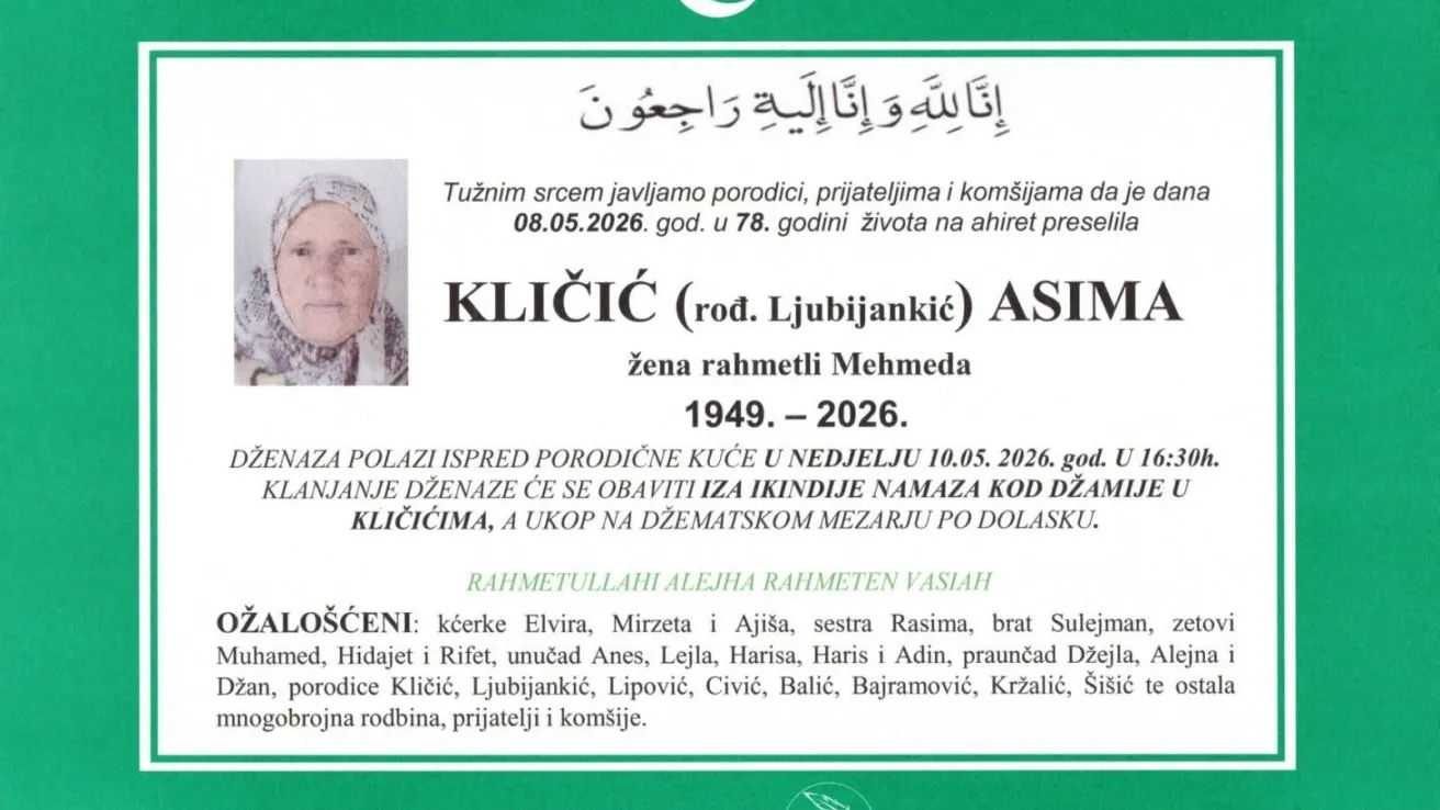 Kličić (rođ. Ljubijankić) Asima