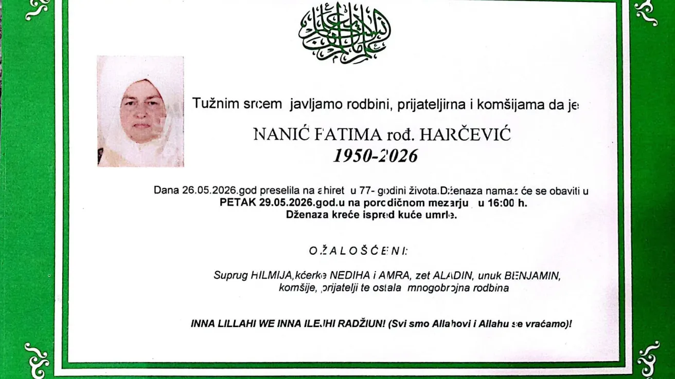 Nanić Fatima, rođ. Harčević