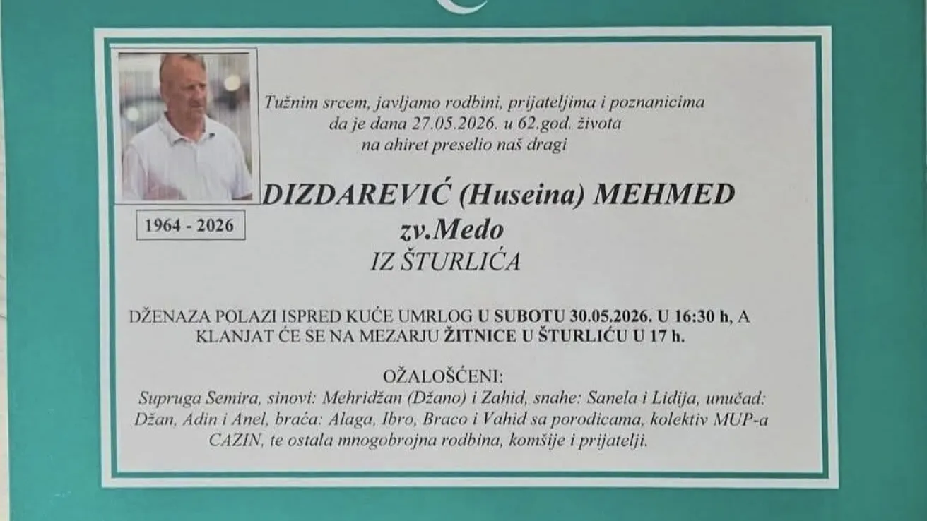 Dizdarević (Huseina) Mehmed zv. Medo