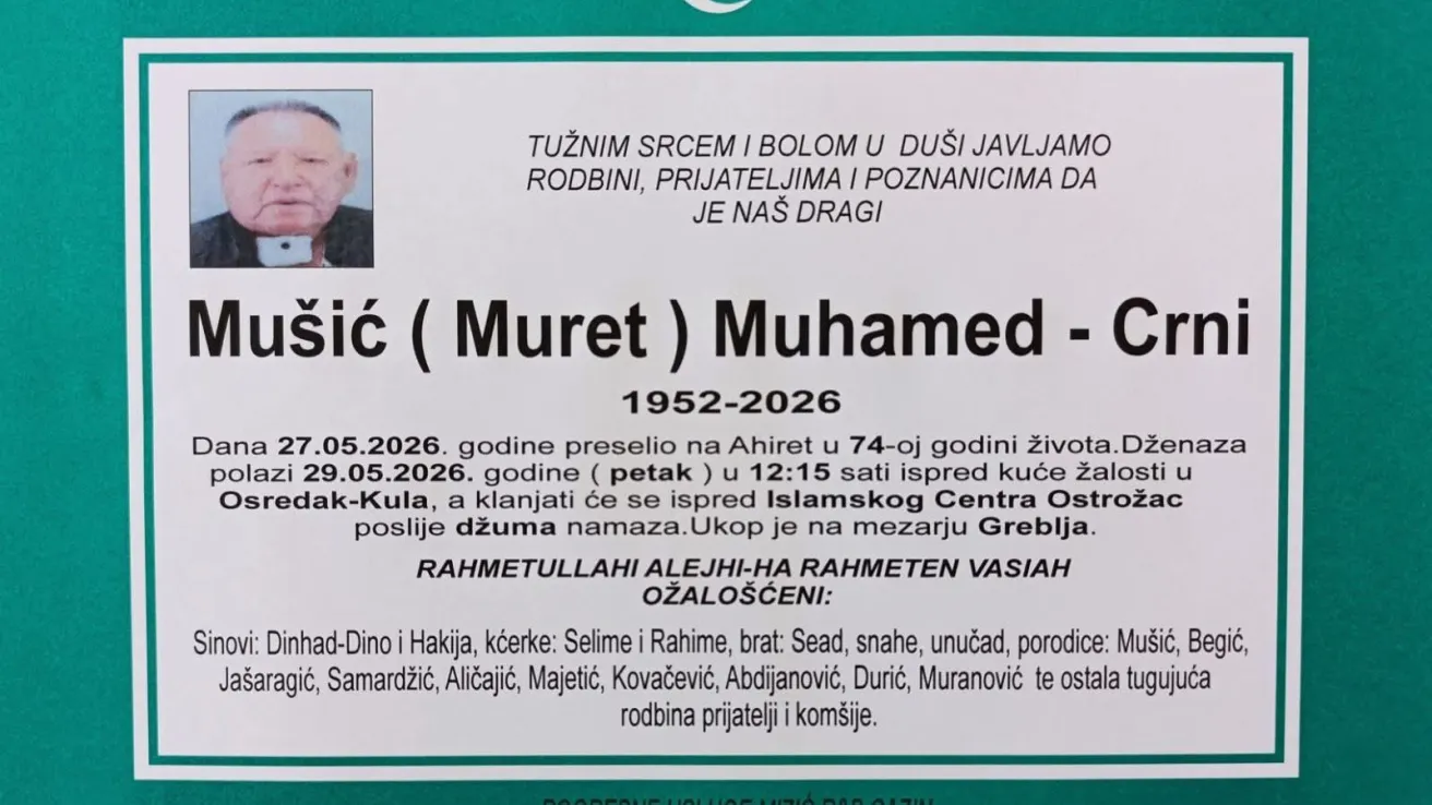 Mu&scaron;ić (Muret) Muhamed &ndash; Crni