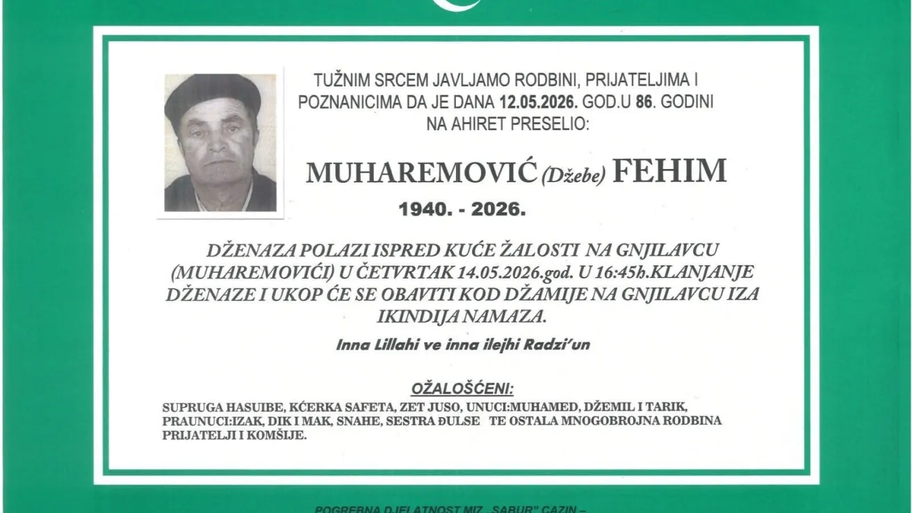 Muharemović (Džebe) Fehim