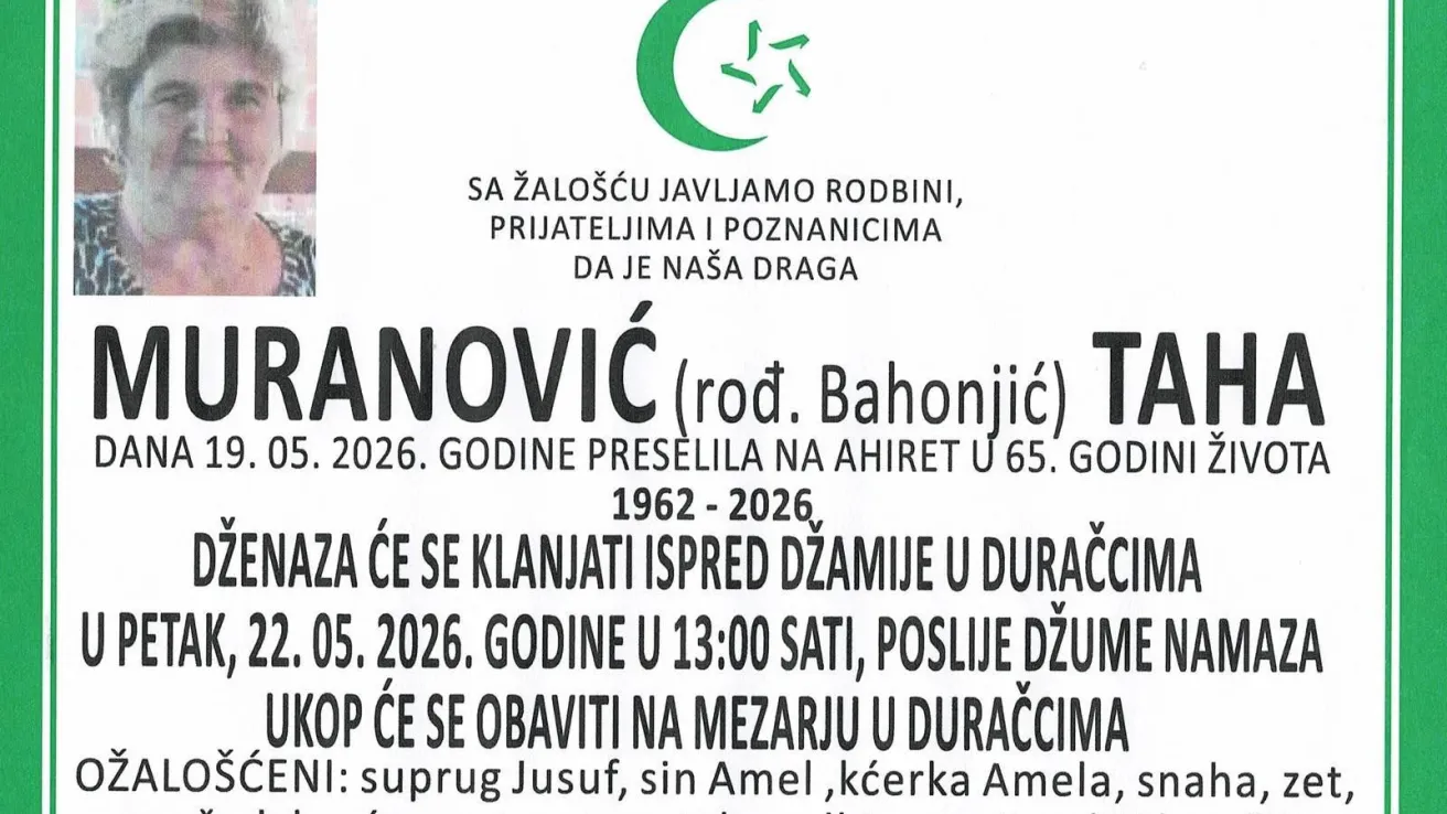 Muranović (rođ. Bahonjić) Taha