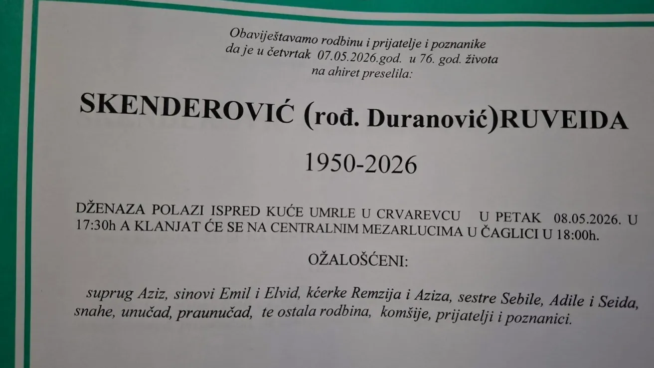 Skenderović (rođ. Đuranović) Ruveida