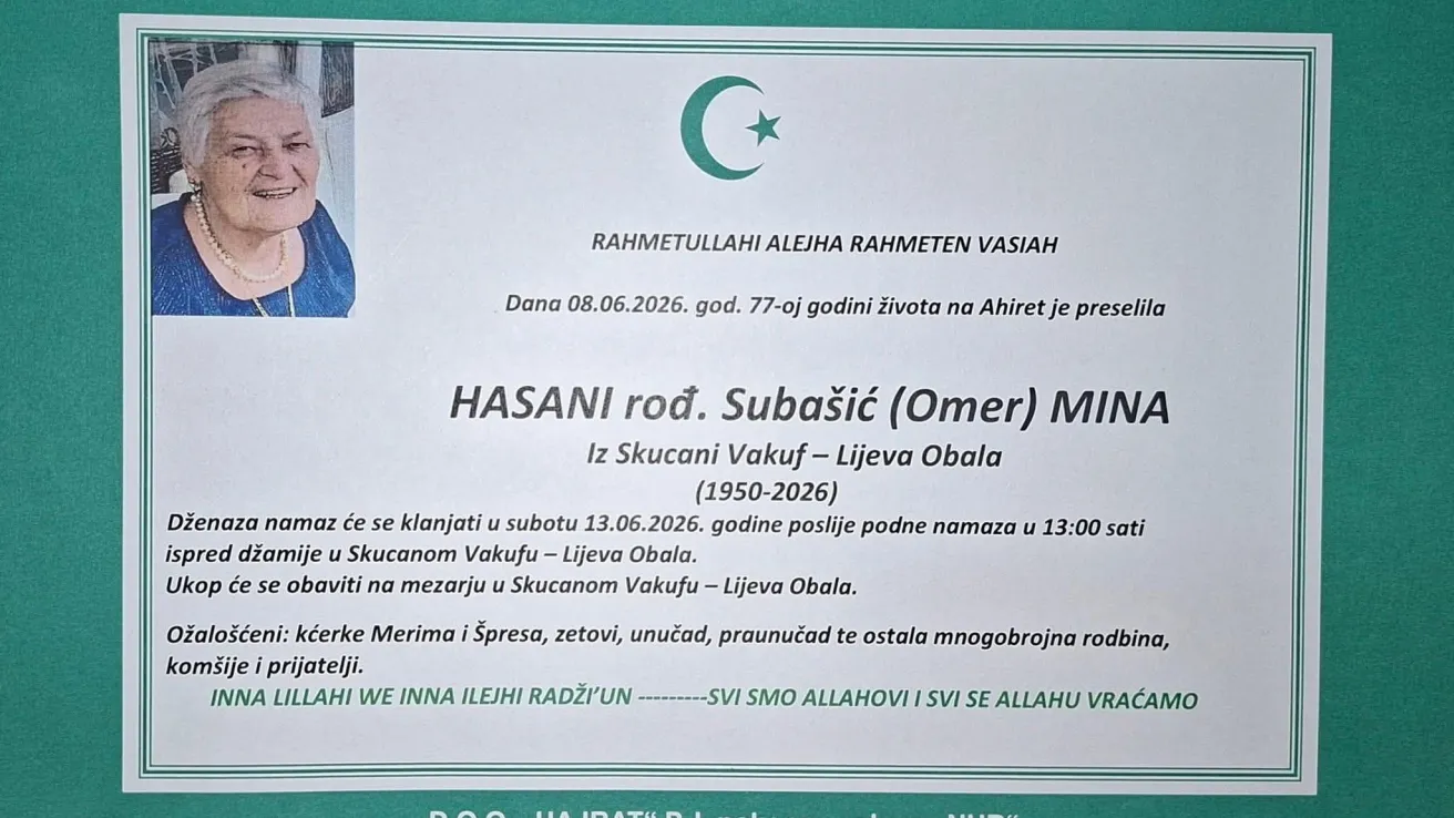 Hasani rođ. Suba&scaron;ić (Omer) Mina