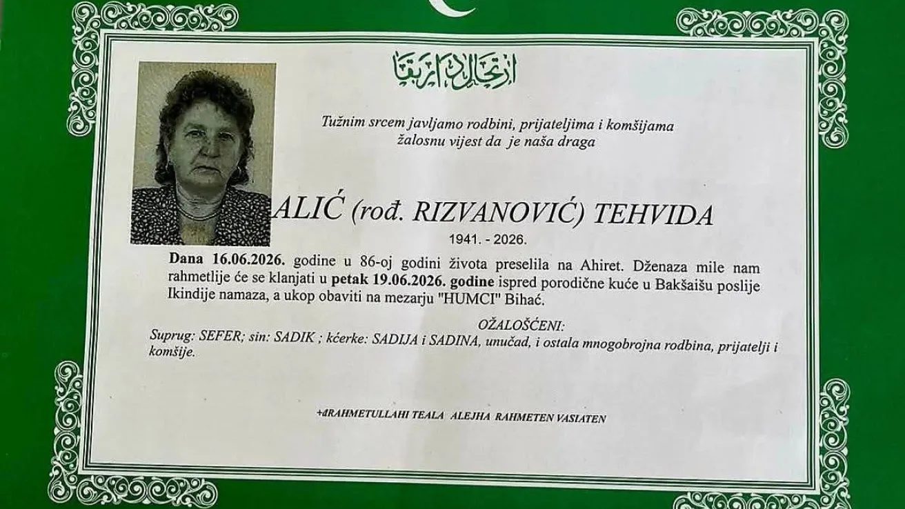 Alić (rođ. Rizvanović) Tehvida