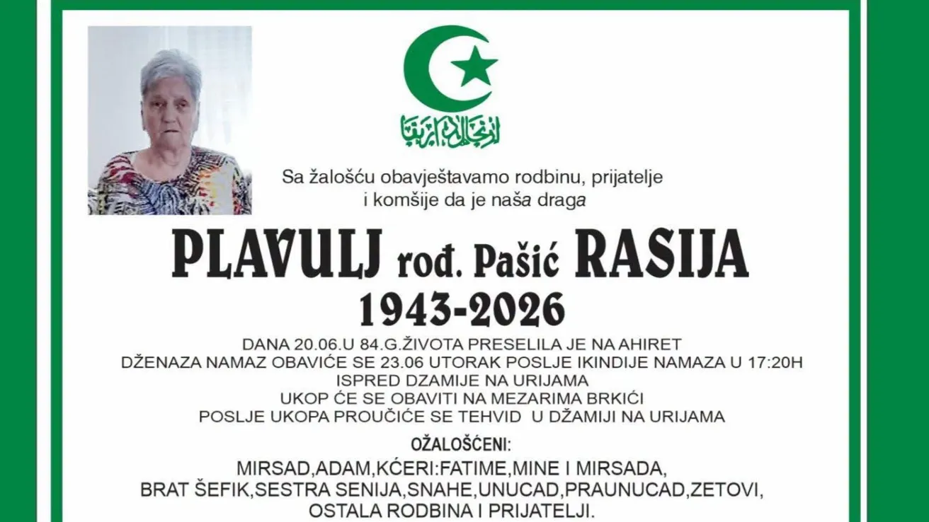 Plavulj rođ. Pa&scaron;ić Rasija